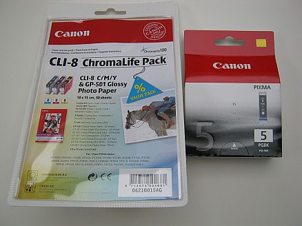 CLI8Set4 4 Patronen Canon Pixma iP3300 iP3500 iP4200 iP4300 iP4500 iP5200 iP5300 MP500 MP510 MP520 MP520X MP530 MP600 MP600R MP800 MP810 MP830 etc.