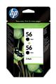 HP 56 Duo Doppelpack Patrone black Deskjet 5151, 5550, 5552, 5650, 5652, 5850 etc.