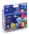 LC1000 Set Original 4 Patronen  brother DCP-130C/330C/350C/540CN/ 560CN/750CW/MFC-240C/440CN/ 465CN/660CN/845CW/3360C/ 5460CN/5860CN FAX 1355/1360 ...