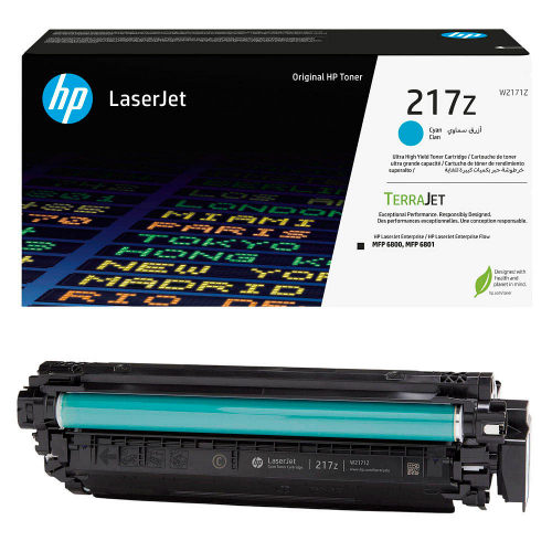 HP W2171Z HP Originaltonerkartusche 217Z ca. 24.000 S. cyan für Color LaserJet Enterprise MFP 6800/Flow MFP 6800/6801