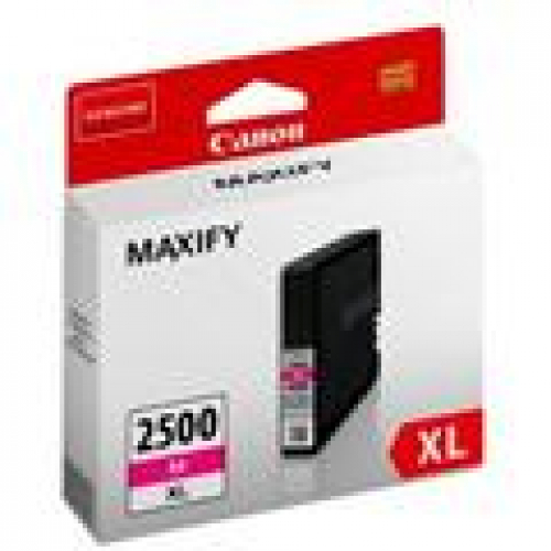 PGI-2500XL M Original Tintenpatrone ca. 795 S. magenta für Canon Maxify iB4050 iB4150 MB5050 MB5150 MB5350 MB5450