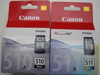 Canon PG-510 + CL-511 Canon Pixma MP230 MP240 MP250 MP260 MP270 MP280 MP480 MP490 MP495 MX320 MX330 MX340 MX350 MX360 MX410 MX420 iP2700