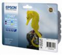 T0487 6 Original Tintenpatrone f�r  EPSON Stylus Photo R200 ,Photo R210,Photo R220 ,Photo R300 ,Photo R300M,Photo R310,Photo R320 ,Photo R325,Photo R340 ,Photo RX300,Photo RX320,Photo RX500 ,Photo RX510,Photo RX600 ,Photo RX620,Photo RX630 ,Photo RX640