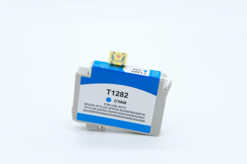 T1282 K kompatible Tintenpatrone 8ml cyan geeignet für EPSON Stylus  S22 SX125 SX130 SX230 SX235W SX425S SX435W SX440 SX445 SX445W EPSON Stylus Office BX305F BX305FW