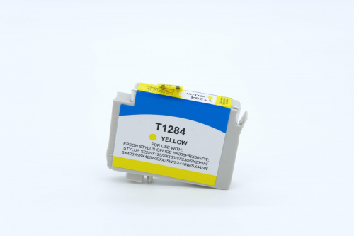 T1284 K kompatible Tintenpatrone 8ml yellow geeignet für EPSON Stylus  S22 SX125 SX130 SX230 SX235W SX425S SX435W SX440 SX445 SX445W EPSON Stylus Office BX305F BX305FW
