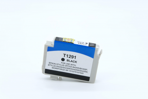 T1291 K kompatible Tintenpatrone 15ml black geeignet für EPSON Stylus SX420W SX425W SX430W SX525WD SX620FW EPSON Stylus Office BX305F BX305FW BX525WD BX535WD BX625FWD BX630FW BX635FWD BX925FWD Workforce WF-3520WF WF-3530DTWF WF-3540DTWF WF-7015 WF-7515 WF