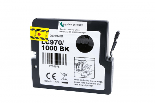 LC1000BK LC970BK K komp. Patrone black brother DCP-130C  DCP-135C  DCP-150C DCP-153C DCP-155C DCP-157C DCP-330C DCP-350C DCP-357C DCP-540CN DCP-560CN DCP-750CW DCP-770CW  MFC-230C MFC-235C MFC-240C MFC-240CN MFC-260C MFC-440CN MFC-465CN MFC-345CW MFC-845C