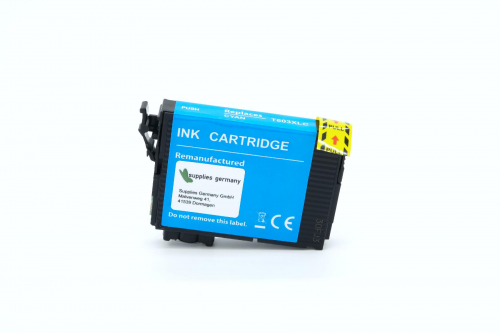 kompatible Patrone ersetzt EPSON 603 XL ca. 350 S. cyan für EPSON Expression Premium XP-2100 XP-2105 XP-3100 XP-3105 XP-4100 XP-4105 Workforce WF-2800 WF-2805 WF-1810 WF-2830DWF WF-2835DWF WF-2850DWF