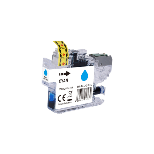 LC-421XL C K kompatible Tintenpatrone cyan ca. 500 S. für brother DCP-J1050DW DCP-J1140DW DCP-J1800DW MFP-J1010DW 