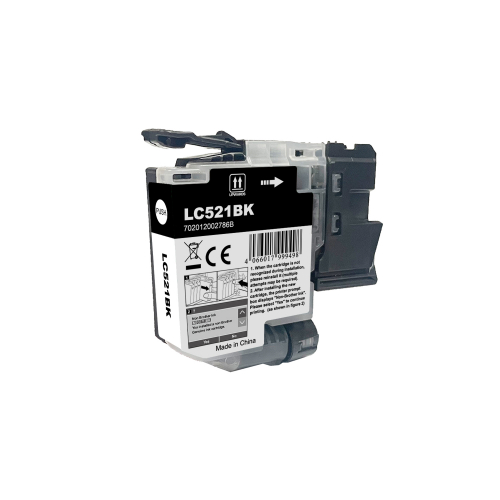 LC-521BK K kompatible Tintenpatrone black ca. 500 S. für brother DCP-J1260W  DCP-J1300 Series  DCP-J1310DW  DCP-J1313DW  DCP-J1360DW  DCP-J1460DW