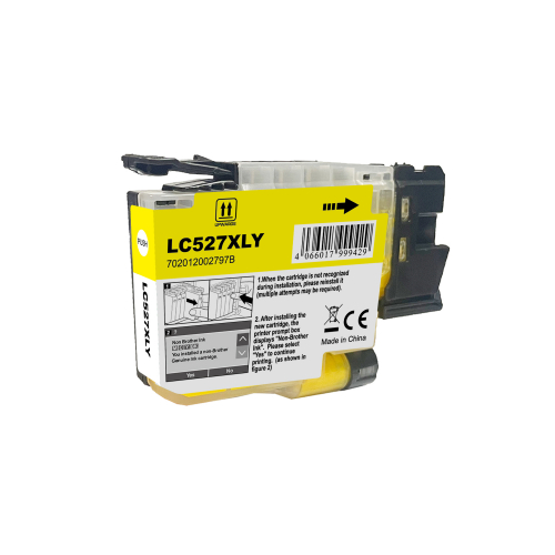 LC-527Y K XL kompatioble Tintenpatrone yellow  ca. 2.000 S. für brother MFC-J4350DW  MFC-J4550DW  MFC-J6560DW  MFC-J6760DW  MFC-J6960DW  MFC-J6970 Series  MFC-J6975DW  MFC-J6977DW