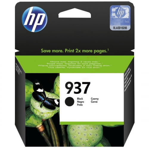 HP 937 Original Tintenpatrone black für HP OfficeJet Pro 9100 Series  OfficeJet Pro 9110b  OfficeJet Pro 9117b  OfficeJet Pro 9120  OfficeJet Pro 9120b  OfficeJet Pro 9120e  OfficeJet Pro 9120 Series  OfficeJet Pro 9122e 