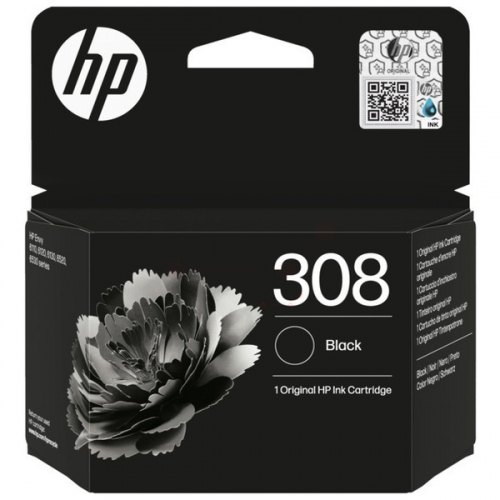 HP 308 Original Black ca. 160 Seiten 7FP21UE für HP Envy 6100 Series  Envy 6110e  Envy 6120e  Envy 6122e  Envy 6130e  Envy 6132e  Envy 6500 Series  Envy 6520e  Envy 6530e  Envy 6532e