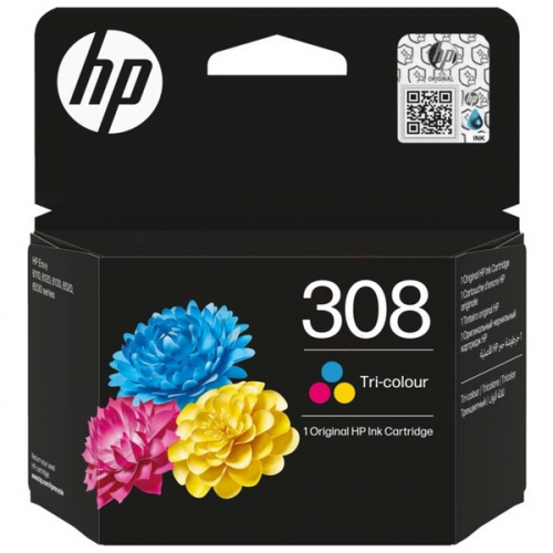 HP 308 Original color ca. 120 Seiten 7FP20UE für HP Envy 6100 Series  Envy 6110e  Envy 6120e  Envy 6122e  Envy 6130e  Envy 6132e  Envy 6500 Series  Envy 6520e  Envy 6530e  Envy 6532e