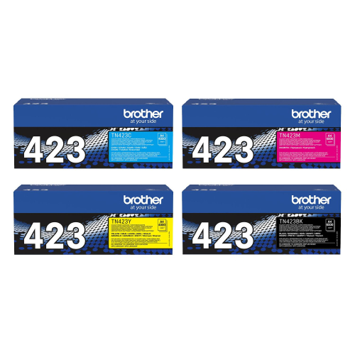 TN-423 Set: Je 1 x BK, C, M, Y  brother Original Tonerkartuschen für DCP-L8410CDW HL-L8260CDW HL-L8360CDW MFC-L8690CDW MFC-L8900CDW