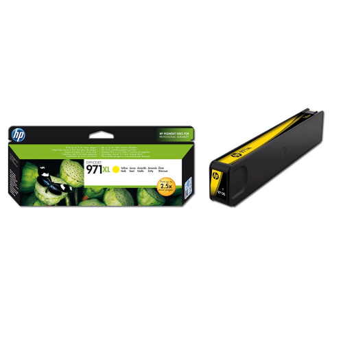 HP 971XL CN628AE Originalpatrone yellow ca. 6.600 S. für HP Officejet Pro X451dw/X476dw MFP