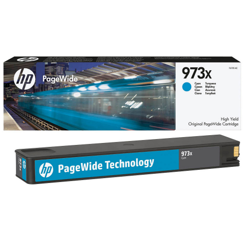 HP 973X F6T81AE Originalpatrone cyan ca. 7.000 S. für Pagewide Pro 452dw/477dw, Pagewide Managed P55250dw/MFP P57750dw
