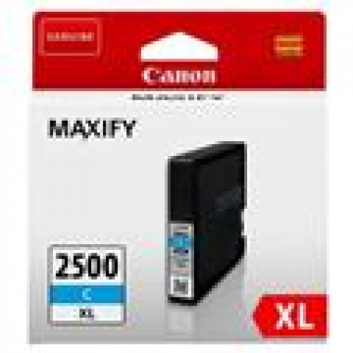 PGI-2500XL C Original Tintenpatrone ca. 795 S. cyan für Canon Maxify iB4050 iB4150 MB5050 MB5150 MB5350 MB5450