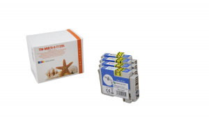 T1295 K 4 kompatible Tintenpatronen: 1 x 15ml black und je 1 x 12ml cyan, magenta, yellow geeignet für  EPSON Stylus SX420W SX425W SX430W SX525WD SX620FW EPSON Stylus Office BX305F BX305FW BX525WD BX535WD BX625FWD BX630FW BX635FWD BX925FWD Workforce WF-35