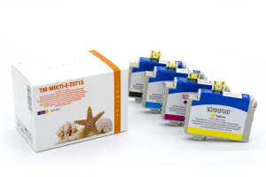 T0715 K2 kompatibler Multipack (black/cyan/magenta/yellow) EPSON Stylus D78 D92 DX4000 DX4050 DX4400 DX4450 DX5000 DX5050 DX6000 DX6050 DX7000F DX7400 DX7450 DX8400 DX8450 DX9400F S20 S21 SX100 SX200 SX205 SX400 B40W BX300F BX600FW BX610FW SX600FW SX110 S