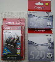 Canon CLI-521 Set 5 Canon Originalpatronen für Pixma iP3600 iP4600 iP4700 MP540 MP550 MP560 MP620 MP630 MP980