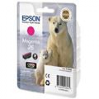 EPSON 26 Originalpatrone ca. 300 S. magenta für EPSON Expression Premium XP-510 XP-520 XP-600 XP-605 XP-610 XP-615 XP-620 XP-625 XP-700 XP-710 XP-720 XP-800 XP-810 XP-820